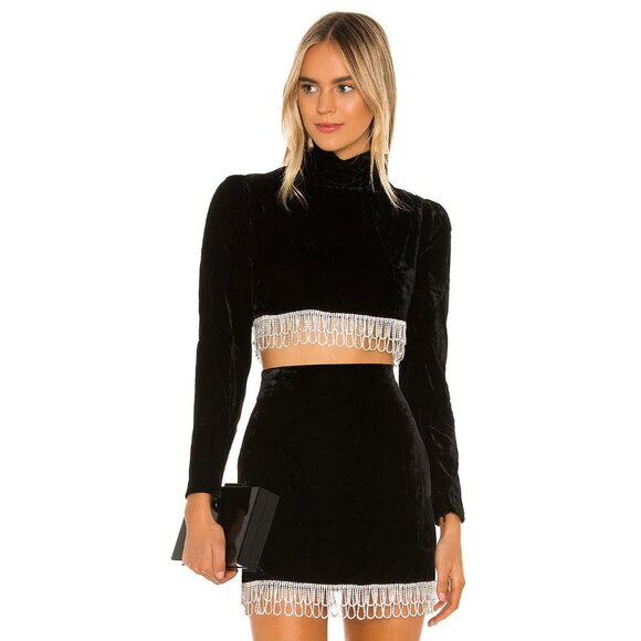 Camila Coelho Three Piece Matching Set Mini Skirt Cop Top Christmas Party NYE - Picture 13 of 16
